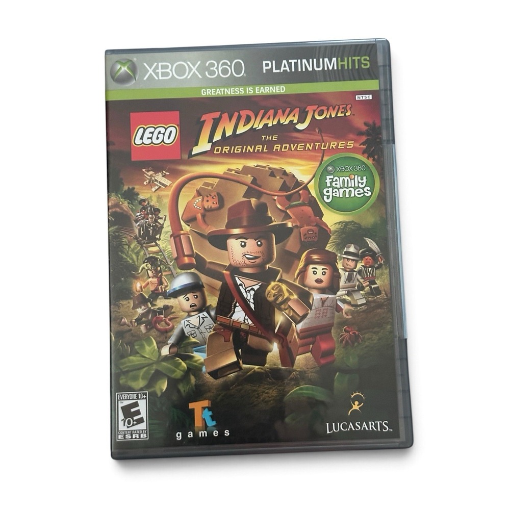 LEGO Indiana Jones Xbox 360 Game Platinum Hits Original Adventures Game